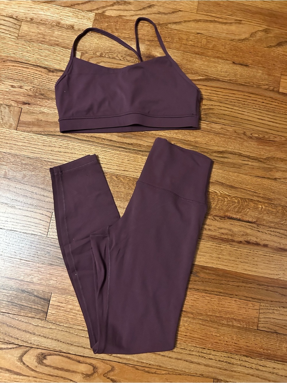 CRZ YOGA Butterluxe Y Back Sports Bra and Leggings